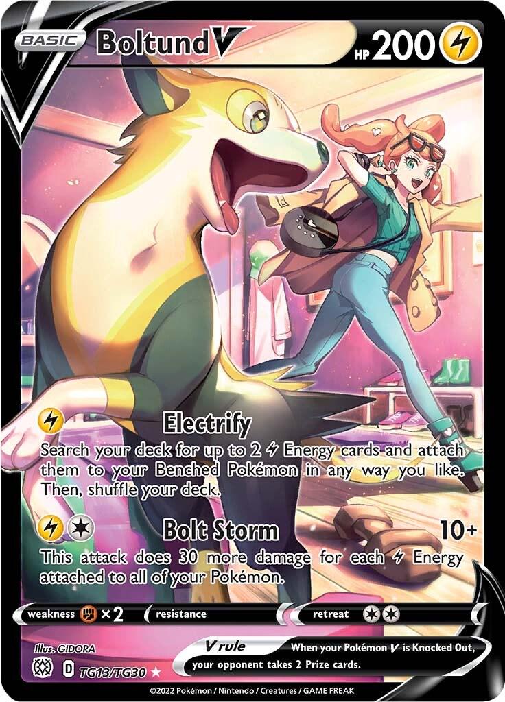 Brilliant Stars Boltund V Pokémon card